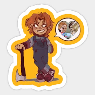 Chucky t-shirt Sticker